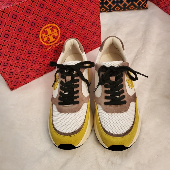 NEW! TORY BURCH FABULOUS, CHIC, & SEXY KICK TRAINER REMEMBER STR SNEAKERS SHOES - Picture 4 of 11